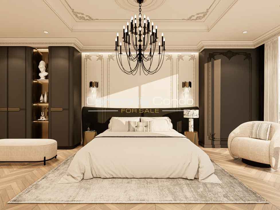 Time Square 10 Condo For Sale in Sihanoukville-Elegant Bedroom