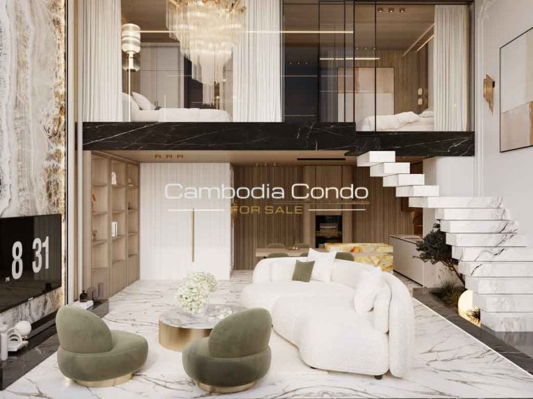 Time Square 10 Condo For Sale in Sihanoukville-Living room