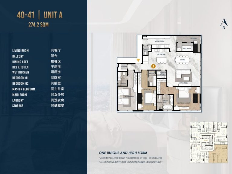 3 Bedroom Unit at UC88 Wyndham Garden BKK1 - Unit A (274.2sqm)