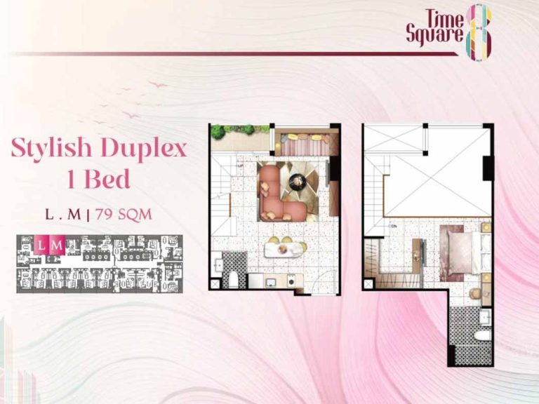 79 sqm Stylish Duplex Condo For Sale at Time Square 8