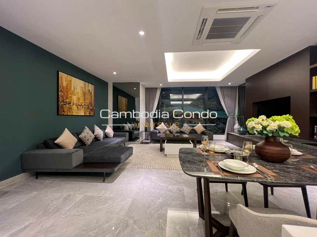 J Tower 3 Phnom Penh-Living room