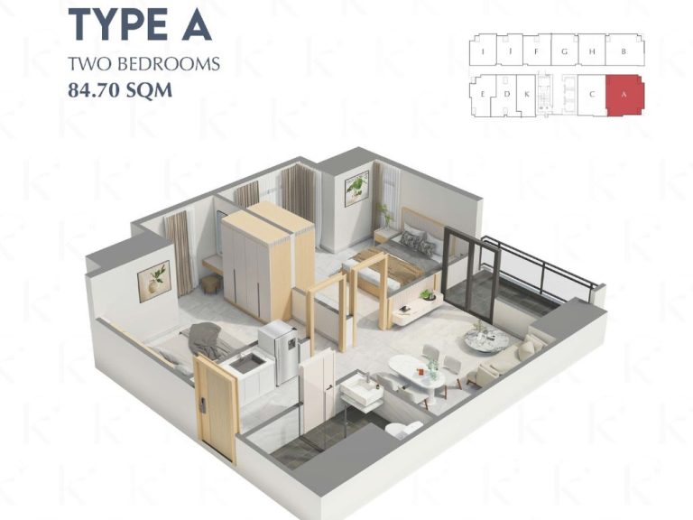 Kingston Royale Condo Type A-Unit plan