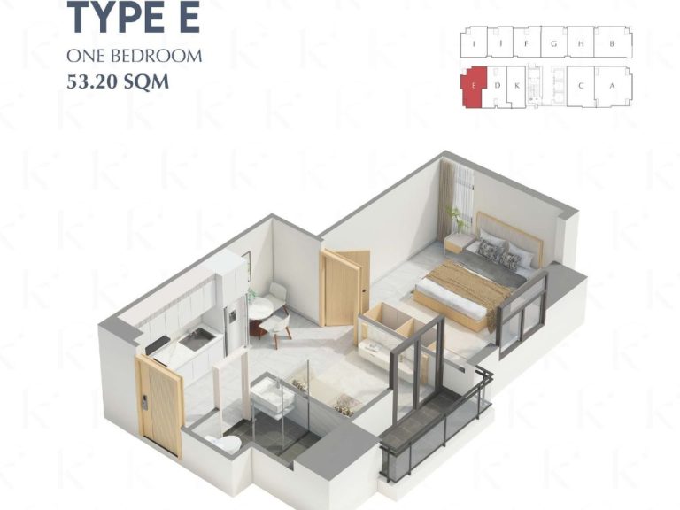 Kingston Royale Condo Type E-Unit plan