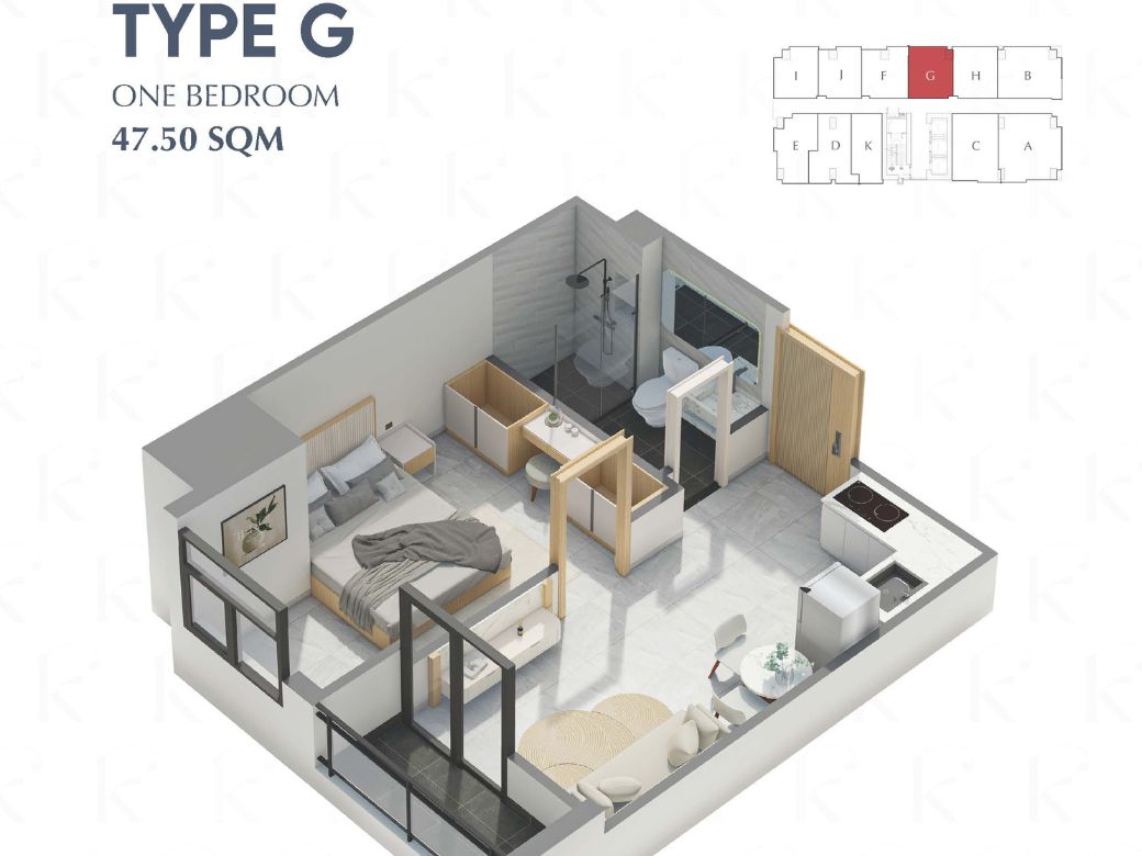 Kingston Royale Condo Type G-Unit plan