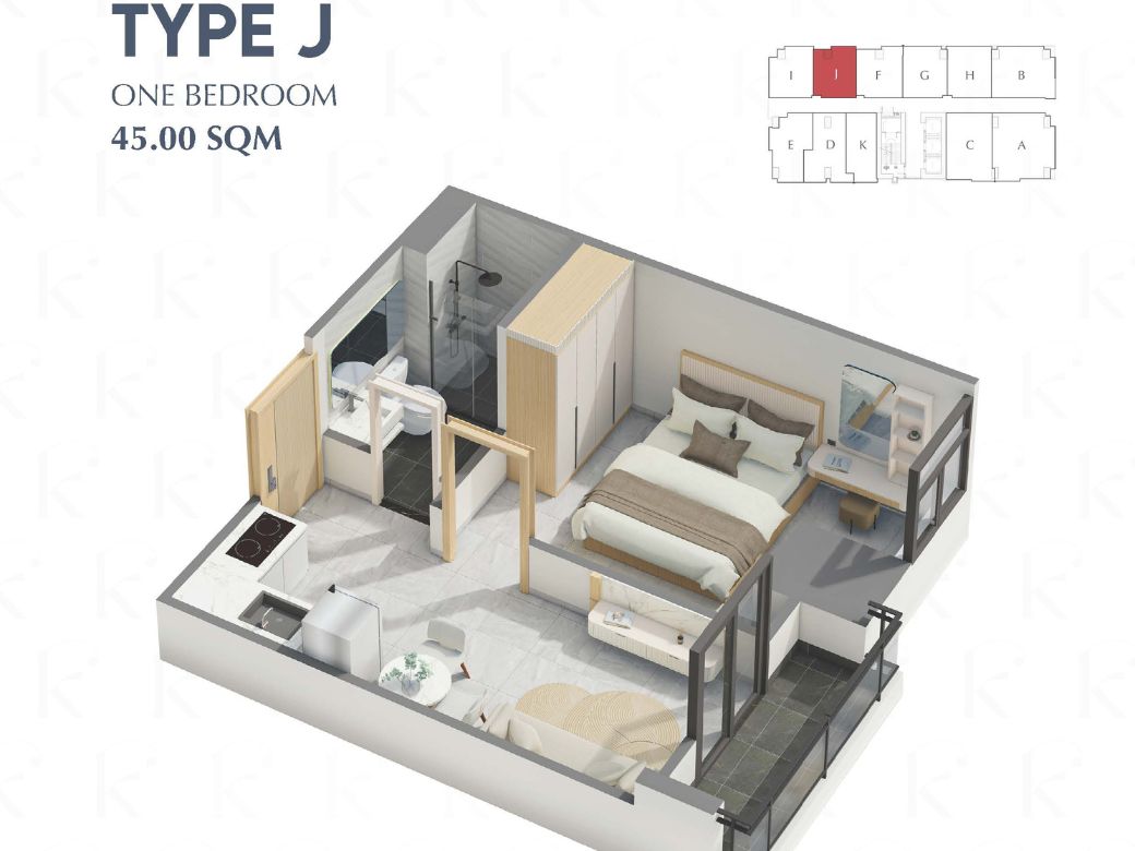 Kingston Royale Condo Type J-Unit plan