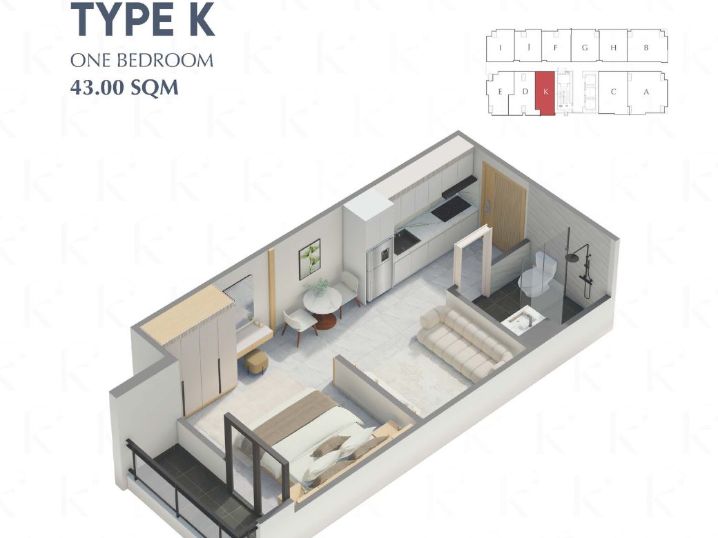 Kingston Royale Condo Type K-Unit plan
