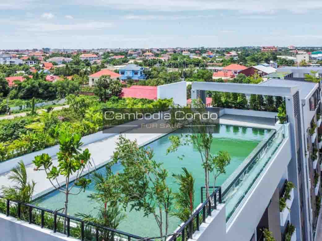 Sky Park Condo For Sale in Siem Reap - Cambodia-Pool