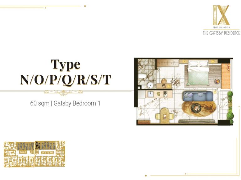 The Gatsby Residence - Time Square 9 BKK1 - Unit Plan