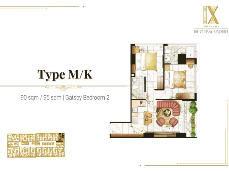 Time Square 9 Gatsby Residence - Unit Plan